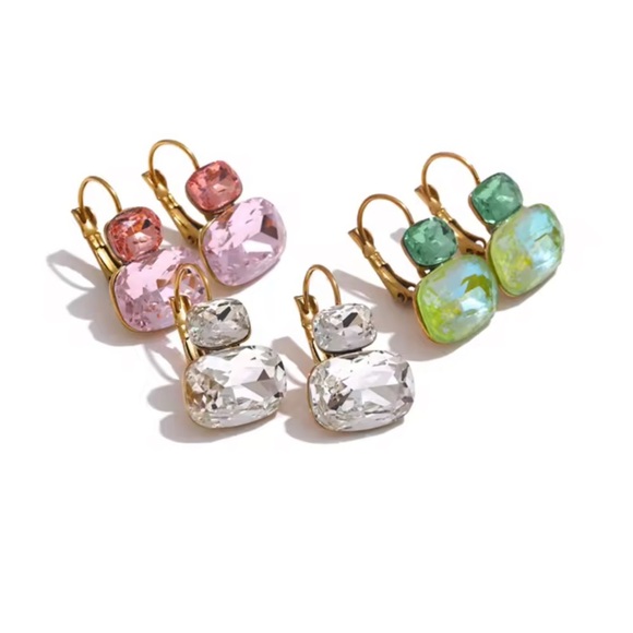 NEW shine pink Hooping Earrings - Picture 3 of 10